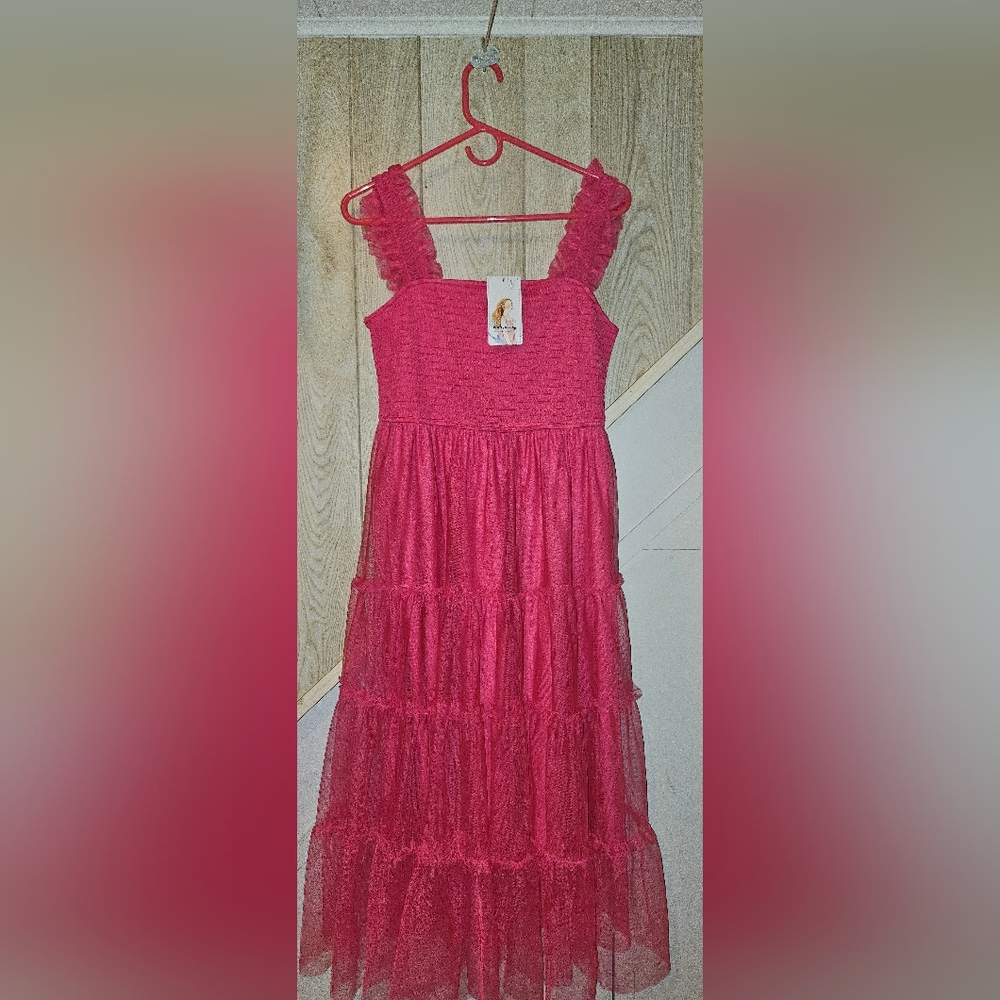 PrettyGarden Womens Pink Summer Maxi Dress
